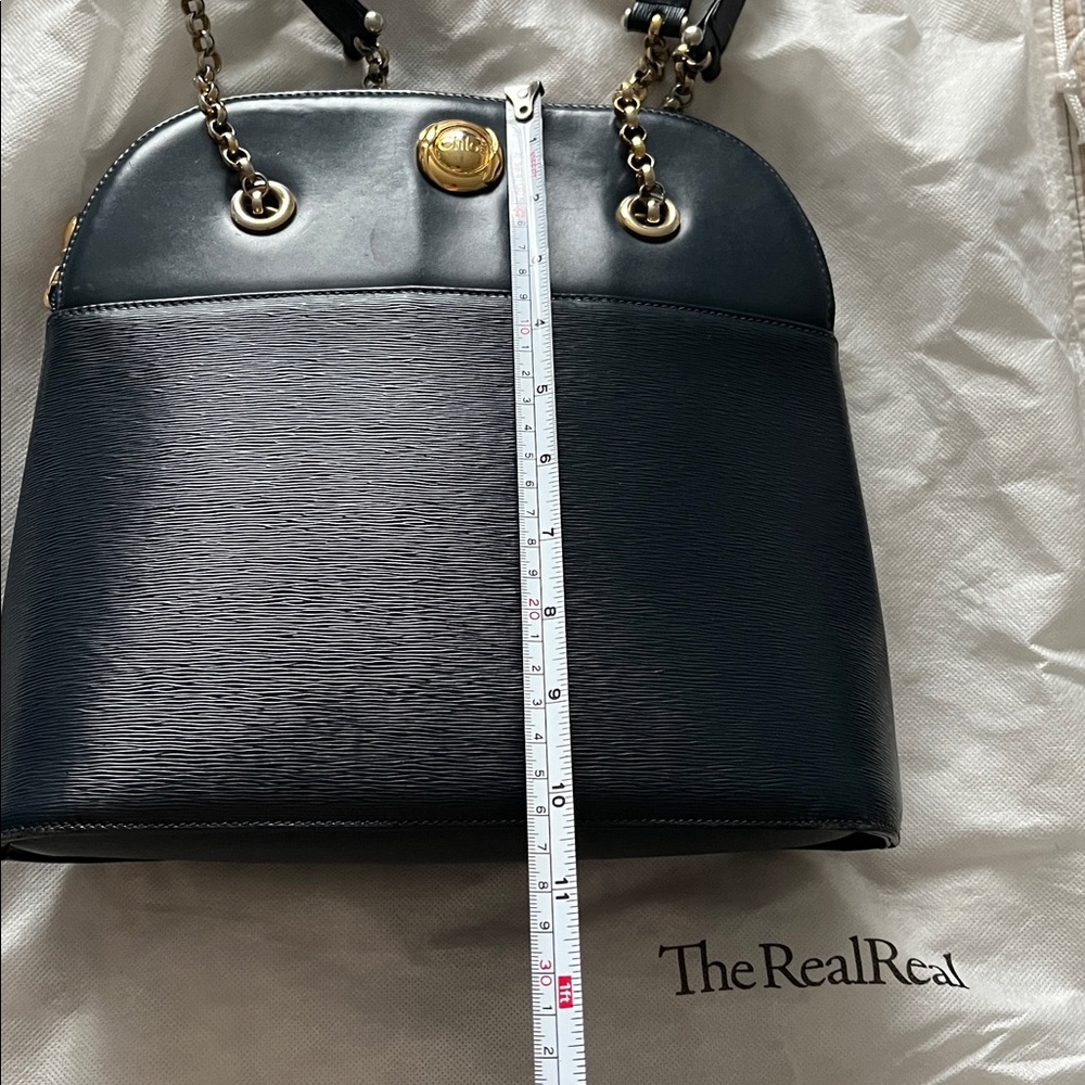 Chloe Leather Chain Handbag Shoulder
Bag Blue Bag. - Picture 6 of 9